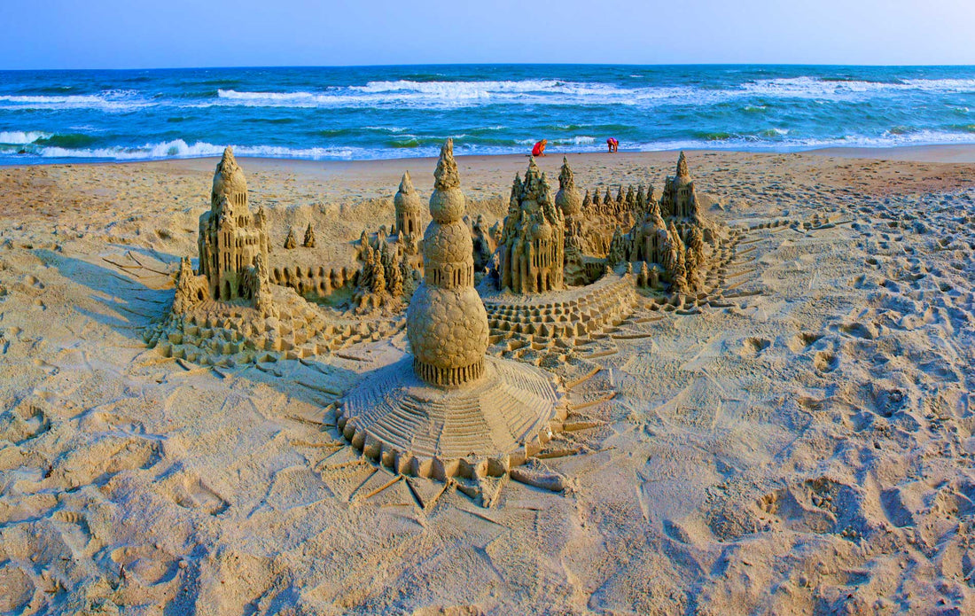 Something Unexpected: Sandcastle by Lou Gagnon available as aluminum prints in a variety of sizes.2015© LynnVale Studios llc
